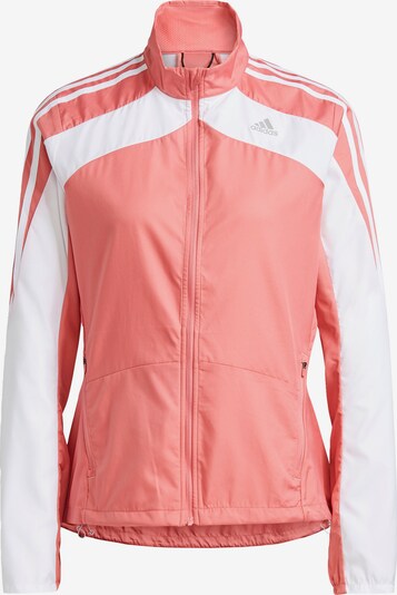 ADIDAS PERFORMANCE Sportjacke 'Marathon ' in rosa / weiß, Produktansicht