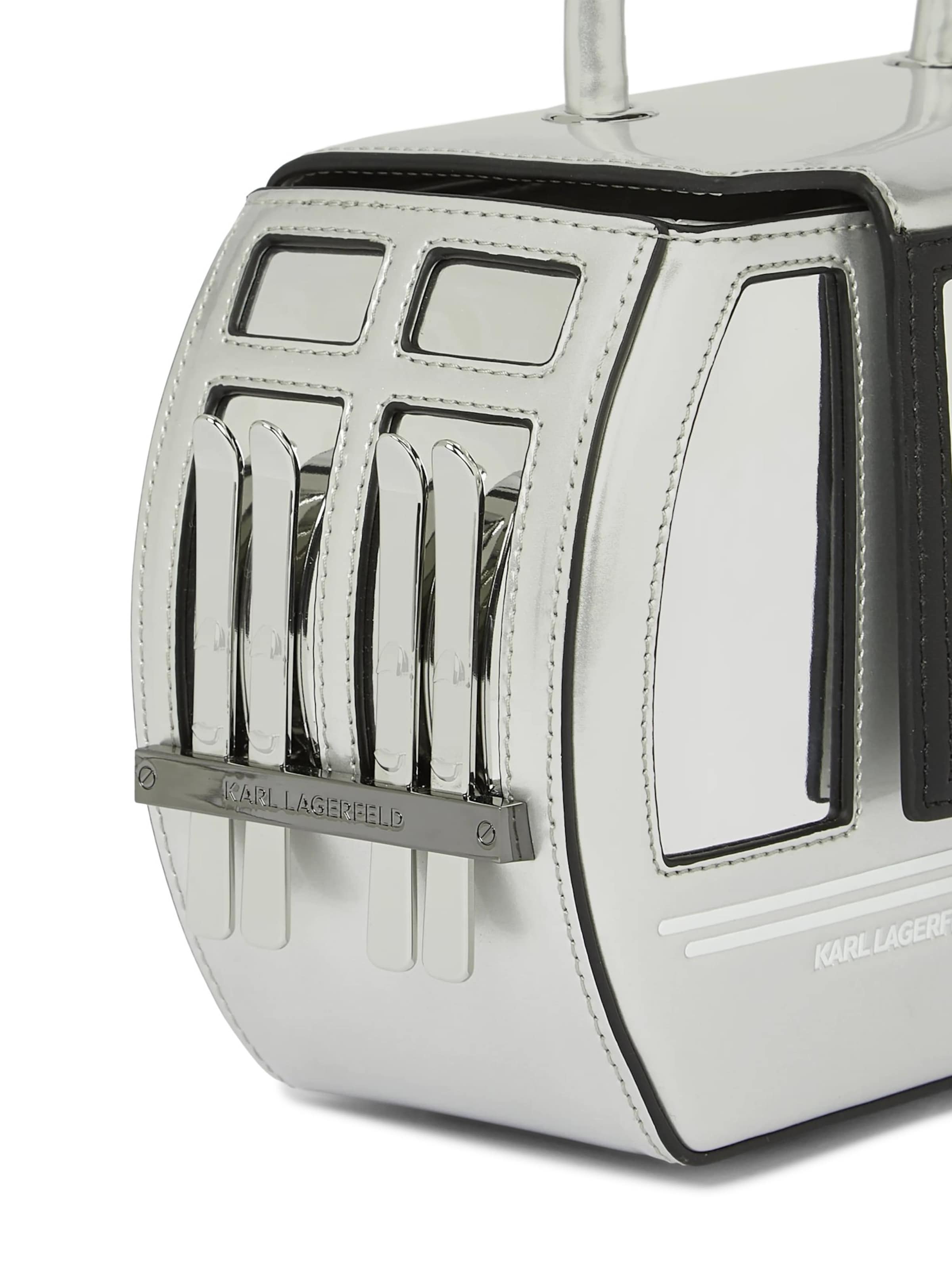 Karl Lagerfeld - Bolso de mano 'Ikon Gondelbahn' en plata