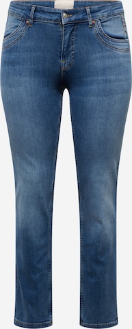 ONLY Carmakoma Regular Jeans 'WILLY' in Blauw: voorkant