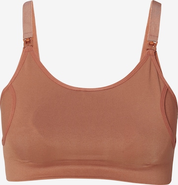 Noppies Bustier Amme-BH 'Mae' i brun: forside
