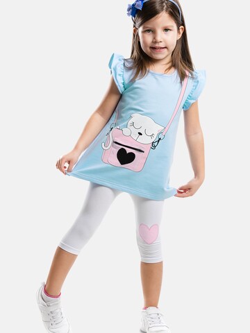 Denokids Trainingspak 'Cat in Bag' in Blauw: voorkant