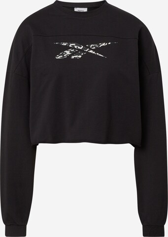 Reebok Sports sweatshirt in Black: front