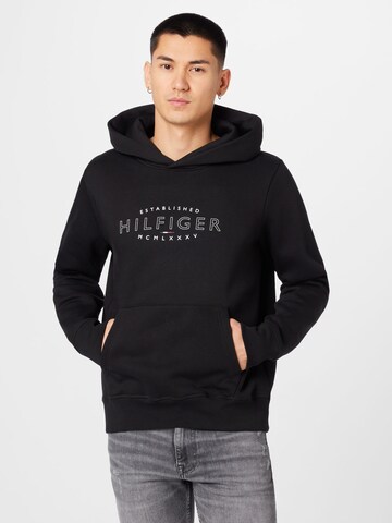 TOMMY HILFIGER - Sudadera en negro: frente