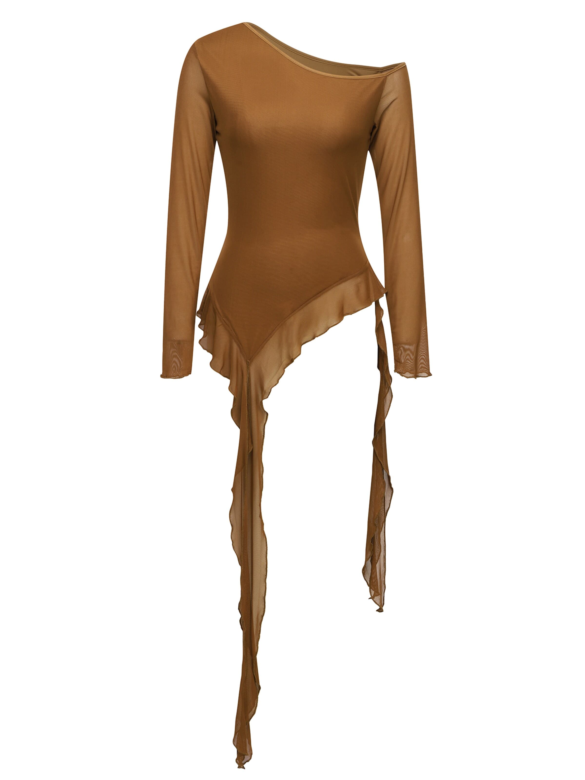 Top 'Women Tops' di LapaPlus in marrone: frontale