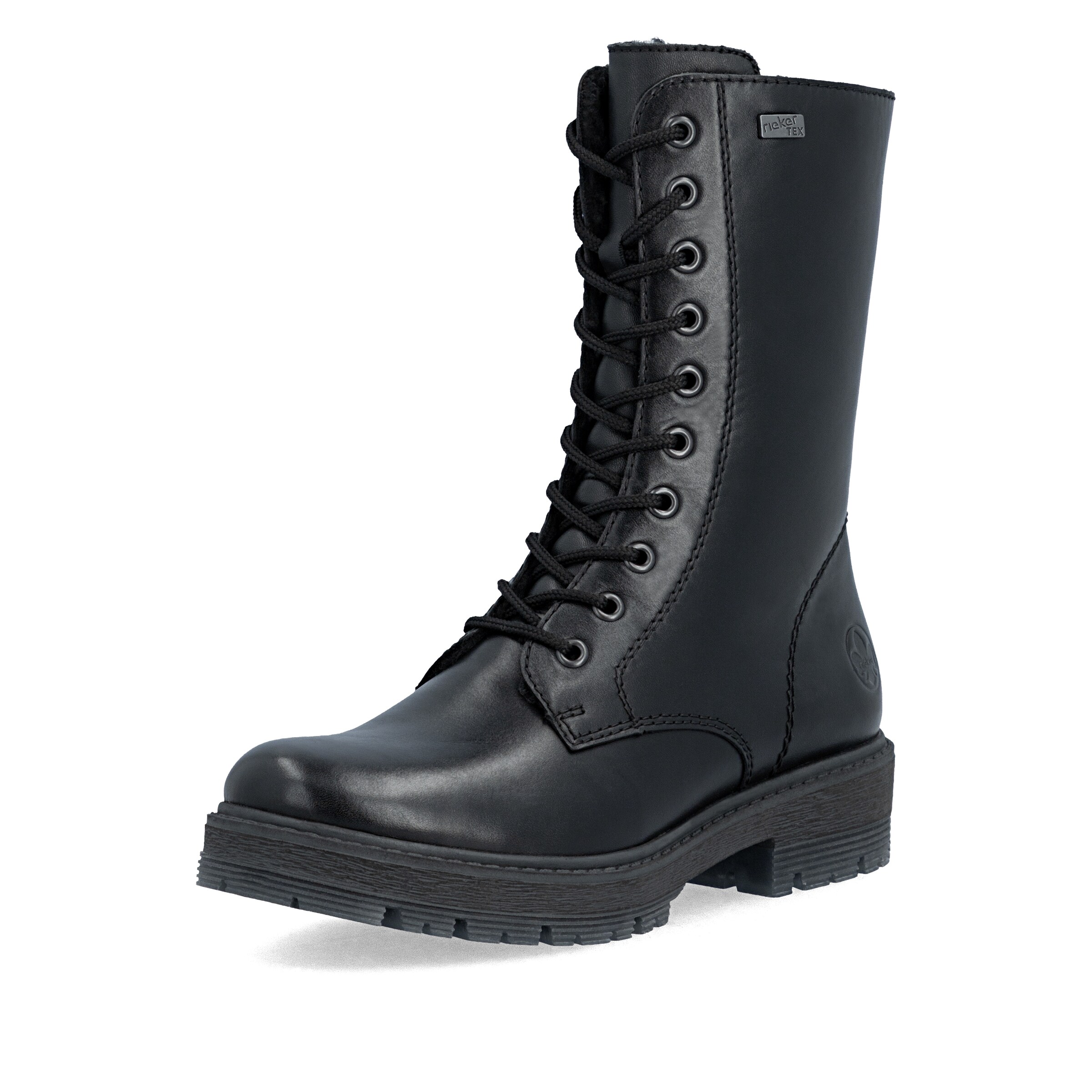 Bottes à lacets ' 75801 ' Rieker en noir : devant