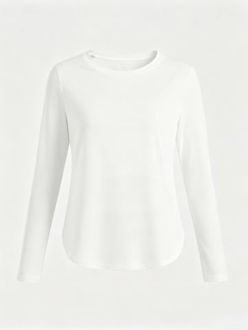 G4Free Shirt 'G4Free Damen Langarmshirt UPF 50+ Sonnenschutz, Atmungsaktiv & Schnelltrocknend, Sportshirt mit Seitenschlitzen' in White: front
