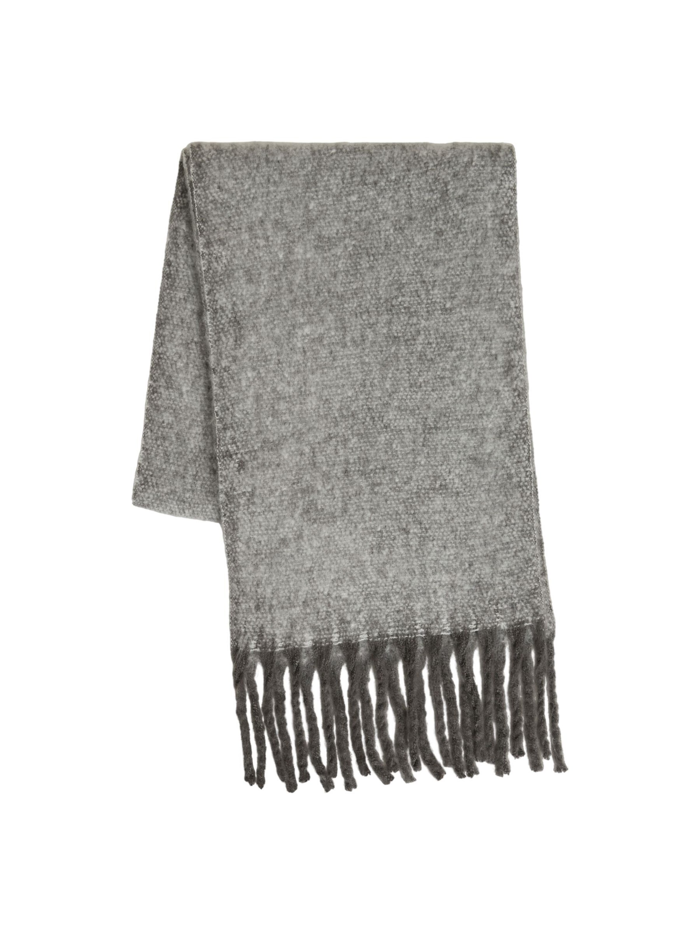 VILA Sjal 'VIChili' i grafit / grå-meleret, Produktvisning