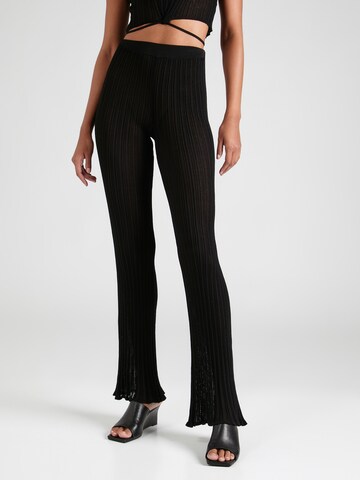 Coupe slim Pantalon 'Rebecca' ABOUT YOU x Toni Garrn en noir : devant