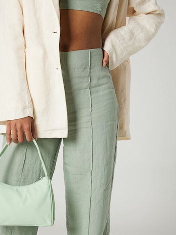 A LOT LESS Wide leg Pants 'Philine' in Green