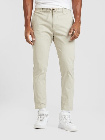 Regular Pantalon chino BOSS en beige : devant