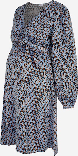 MAMALICIOUS Kleid 'Abby Tess' in kobaltblau / hellblau / orange, Produktansicht