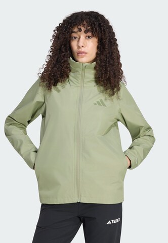 Veste outdoor 'Essentials' ADIDAS TERREX en vert : devant