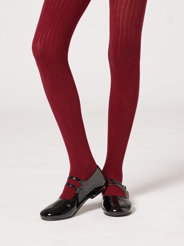 CALZEDONIA Tights in Red