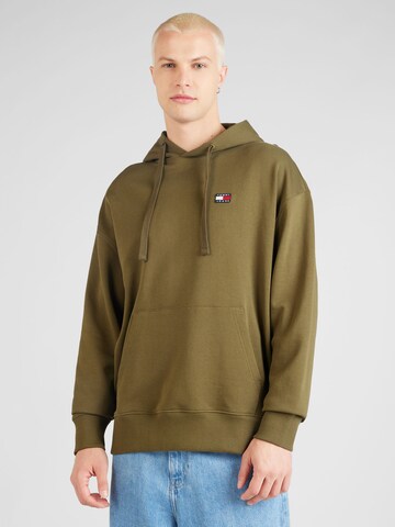 Tommy Jeans Sweatshirt in Groen: voorkant