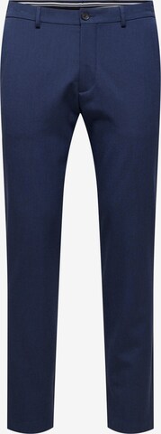 Coupe slim Pantalon 'Dave' SELECTED HOMME en bleu : devant