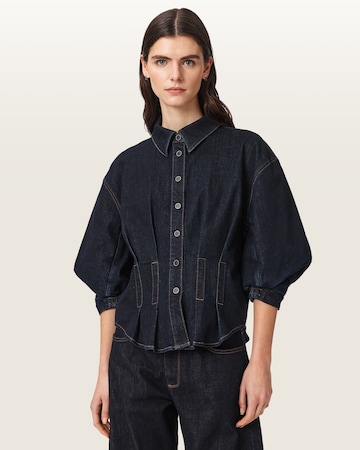 AllSaints Blouse 'Nancy' in Blauw: voorkant