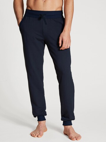 CALIDA Pajama Pants in Blue: front
