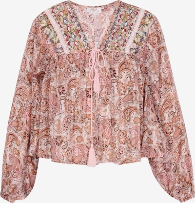 usha FESTIVAL Bluza 'Folklore' u kaki / rosé / puder roza / crna, Pregled proizvoda