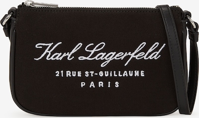 Rankinė su ilgu dirželiu 'Hotel' iš Karl Lagerfeld, spalva – juoda / balta, Prekių apžvalga