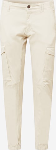 JACK & JONES Tapered Cargobyxa 'Paul Flake' i beige: framsida