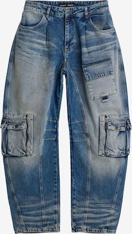 mėlyna Desigual „Baggy“ Darbinio stiliaus džinsai: priekis