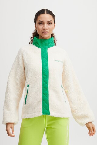 The Jogg Concept Fleece Jacket 'Berri' in White: front