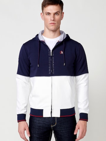 KOROSHI Sweatvest in Blauw: voorkant