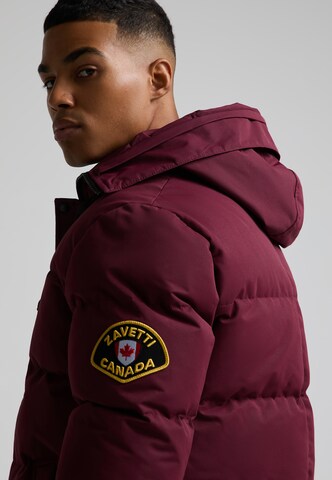Veste d’hiver 'OSHAWA 2.0' Zavetti Canada en rouge : derrière