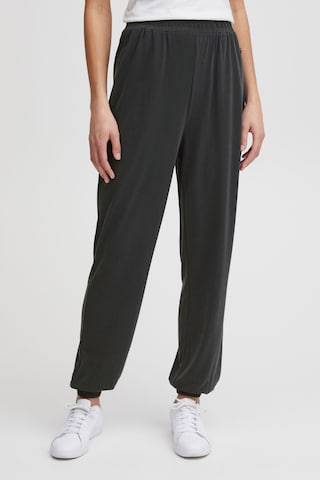 Effilé Pantalon 'Brianna' Oxmo en noir : devant