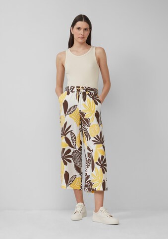s.Oliver Wide Leg Hose in Beige: Vorderseite