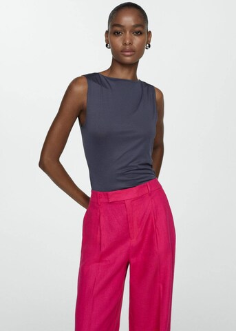 MANGO Wide Leg Bügelfaltenhose 'Fulitu' in Pink