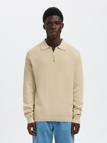 Pullover di SELECTED in beige: frontale