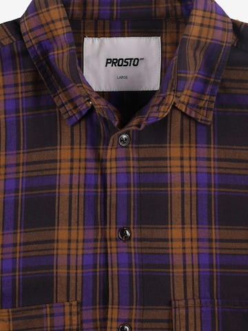 Prosto Shirt 'Check' in Purple