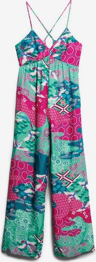 Superdry Jumpsuit in blau / mint / lila / pink, Produktansicht