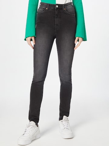 Monki Skinny Jeans in Black: front