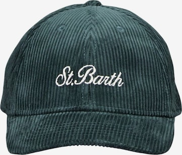 MC2 Saint Barth Czapka z daszkiem 'Corduroy Baseball Cap' w kolorze zielony: przód