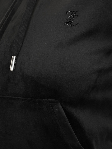 Juicy Couture Petite - Sudadera con cremallera 'MADISON' en negro