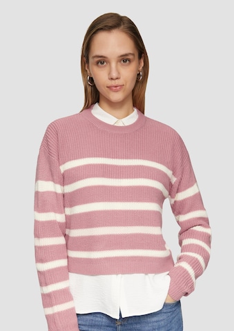 QS Pullover in Pink: Vorderseite