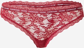 Calvin Klein Underwear String bugyik - piros: elől