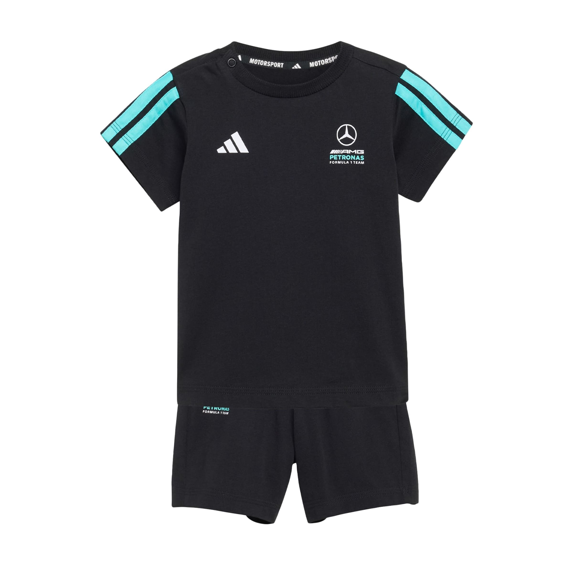 ADIDAS PERFORMANCE Tracksuit ' MERCEDES-AMG PETRONAS FORMULA 1 ' in Black: front