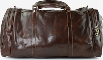 Sac week-end 'JULIAN' lePelou en marron : devant