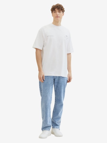 TOM TAILOR DENIM T-Shirt in Weiß