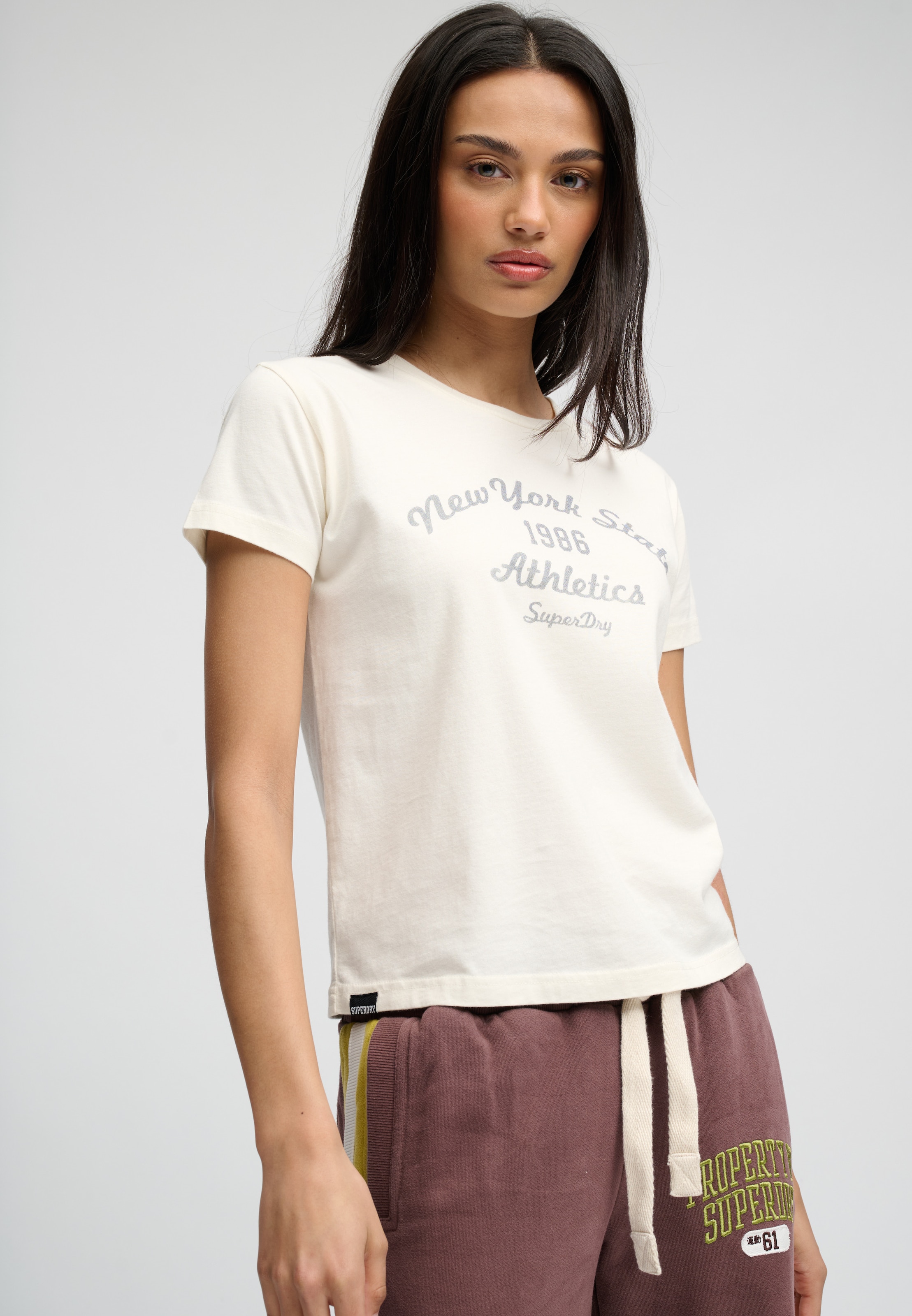 Superdry & Co Футболка 'Athletic Essentials' в Белый: спереди