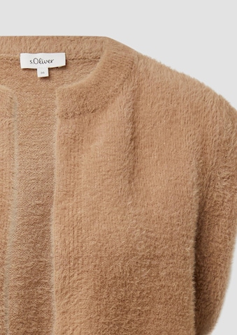 s.Oliver Gebreide bodywarmer in Bruin