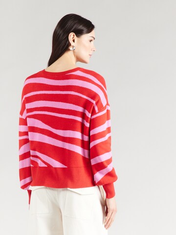 ONLY Pulóver 'ONLLEONA' - piros