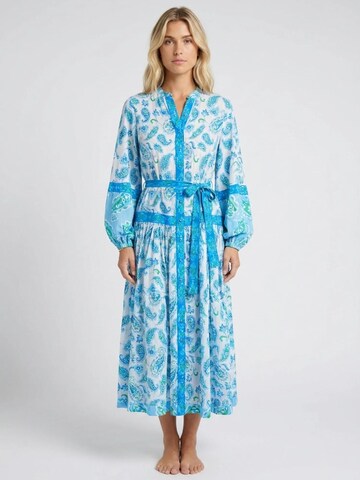 Robe 'Robe Longue Malia' Miss June en bleu : devant