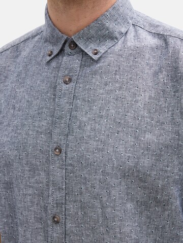 Coupe regular Chemise TOM TAILOR en bleu