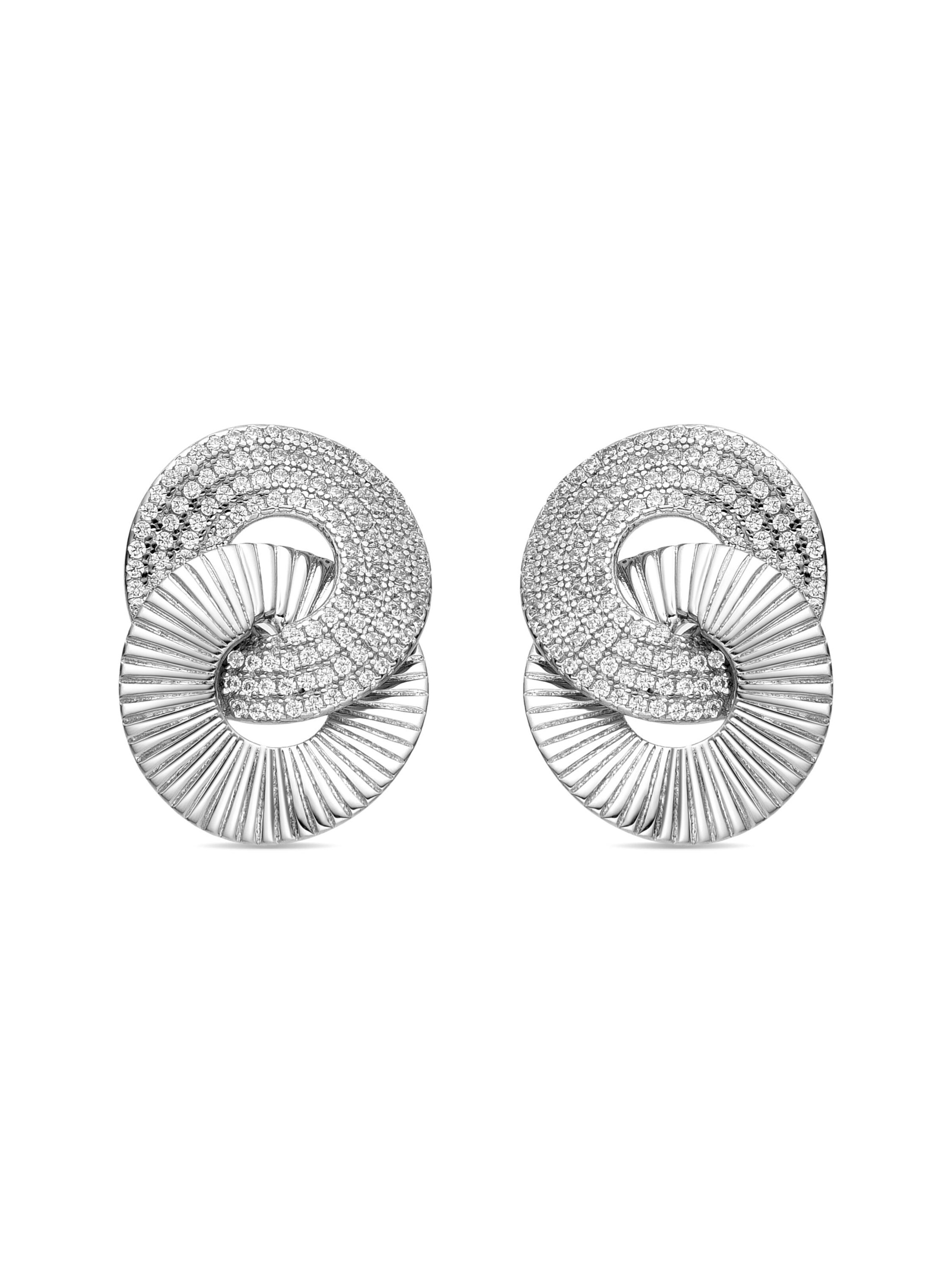 Luxenter - Pendientes 'Najo' en plata: frente