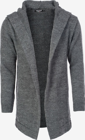 CARISMA Knit Cardigan in Grey: front