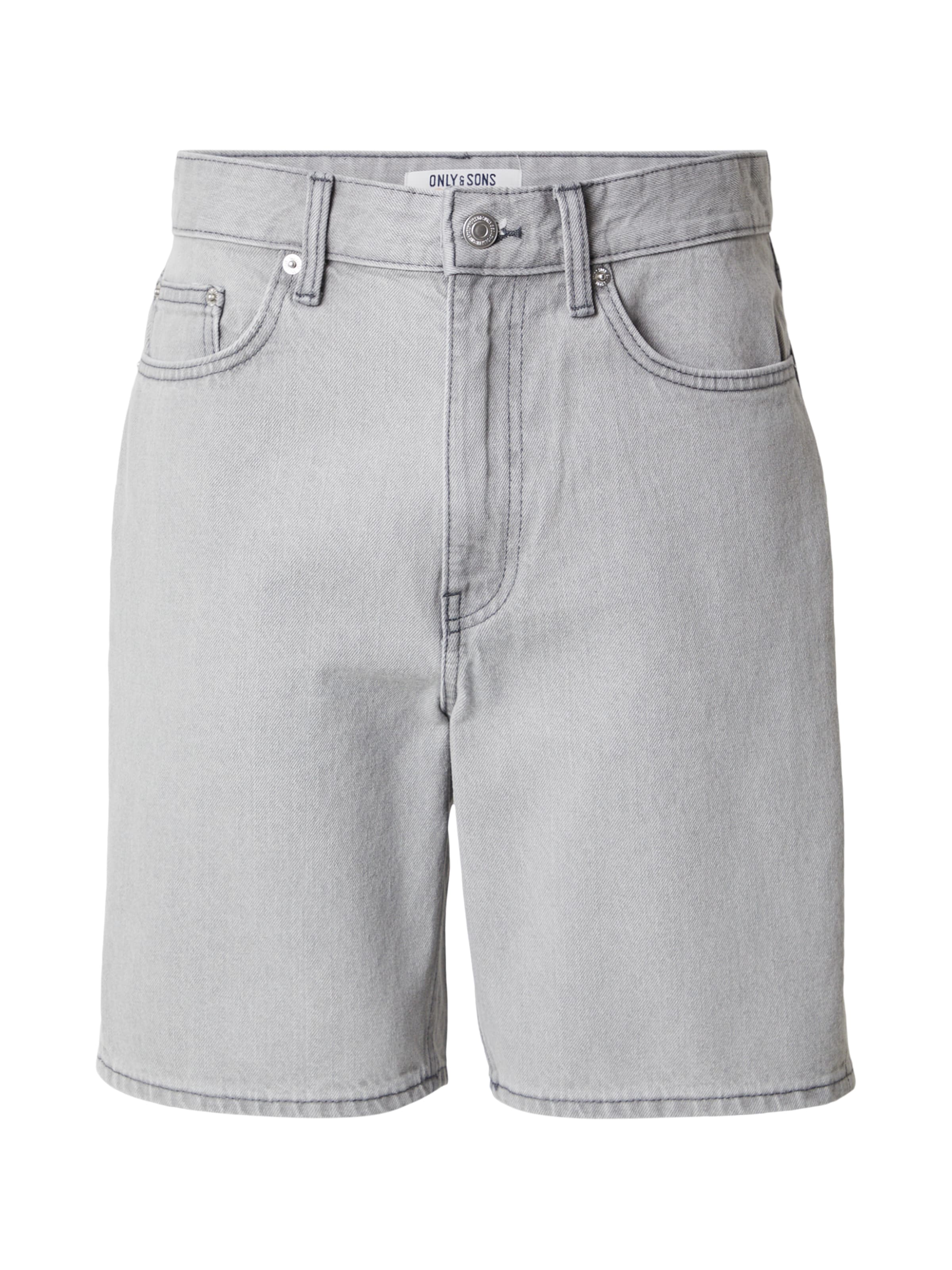 Only & Sons Τζιν 'ONSFADE' σε γκρι: μπροστά